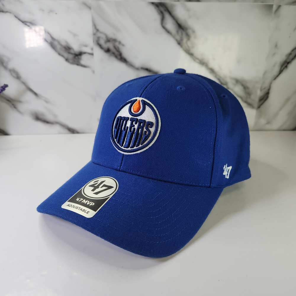 Edmonton Oilers Hat NHL Blue '47 MVP Adjustable Hat